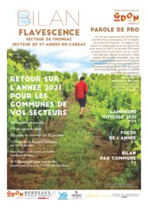 Bilan Flavescence 2021 : Secteur de Fronsac et de Saint André de Cubzac