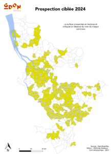 Carte de prospection 2024 – GDON des Bordeaux