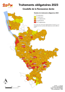 Carte des traitements en 2023
