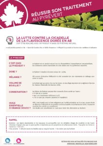 Réussir son traitement au Pyrévert